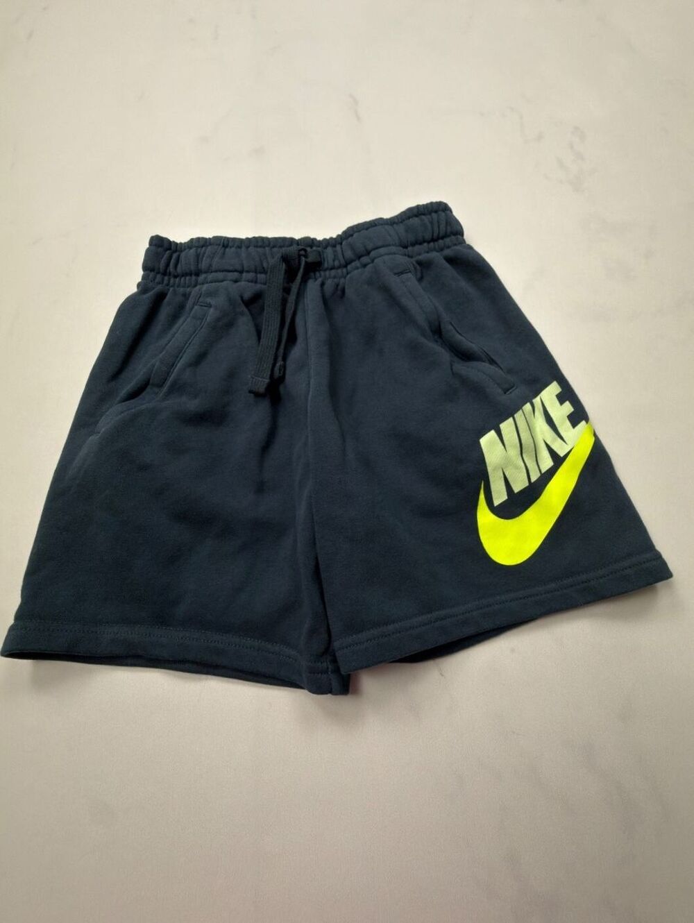Nike Bold Style Athletic Shorts Navy 2010s Streetwear - Boys S+ Husky
